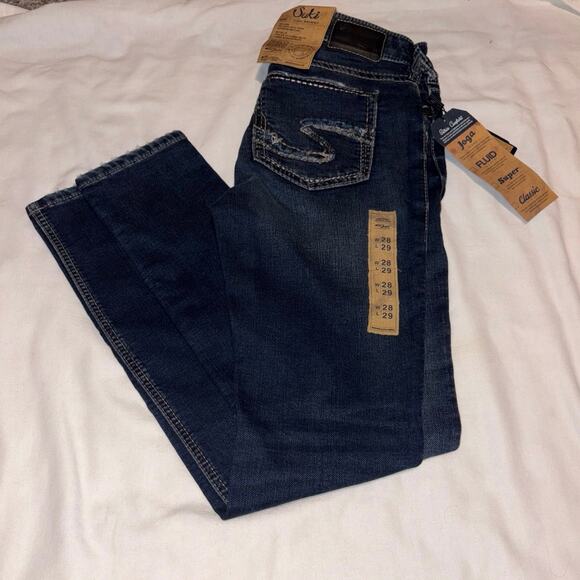 Silver Jeans Dark Wash Suki Mid-Rise Super Skinny women’s W28/L29 - Picture 3 of 8